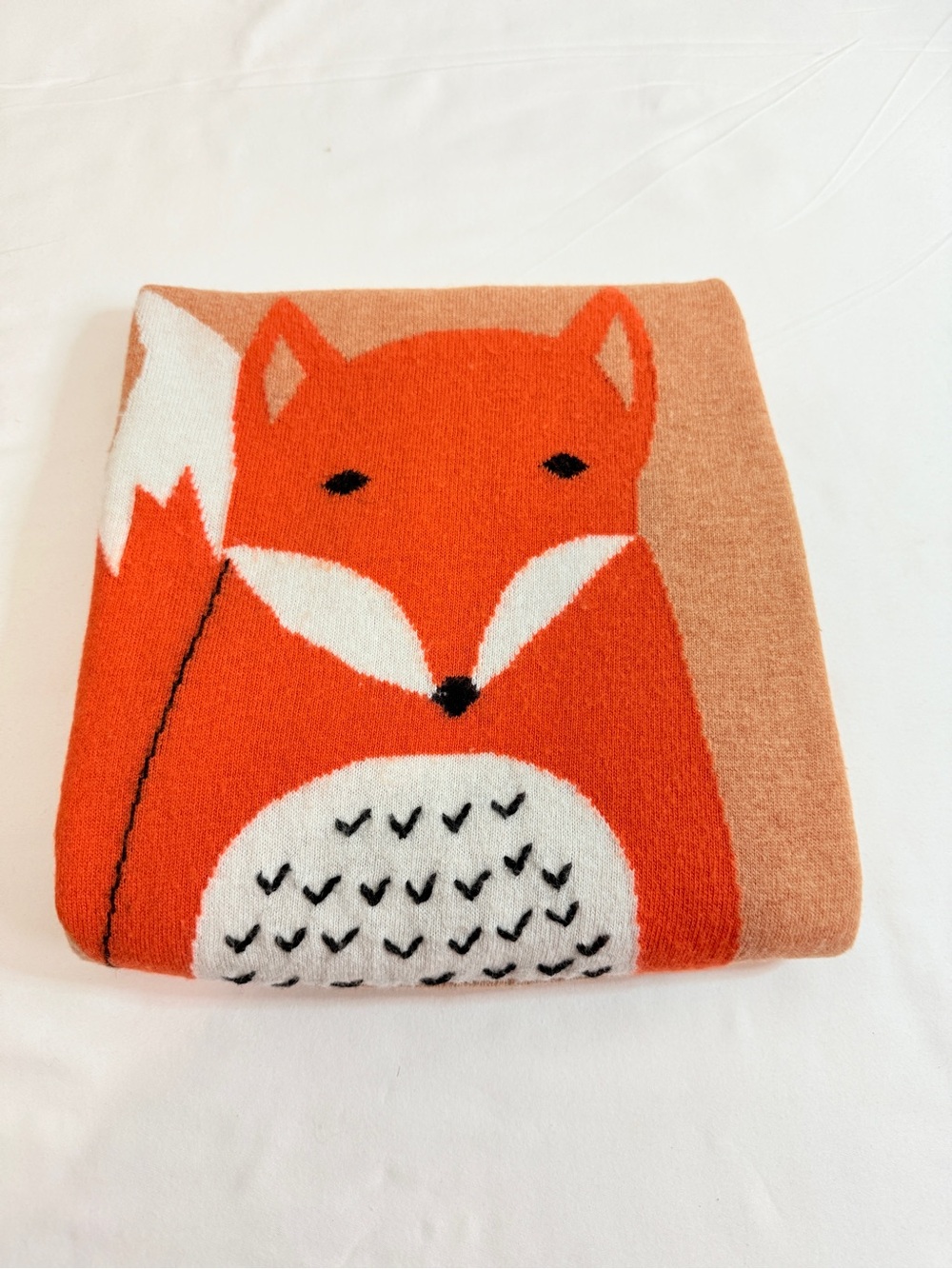 Boden Fox Wool Cashmere Blend Sweater Womens US 6 UK 10 Animal Knit - Picture 9 of 9